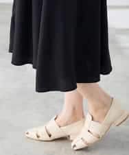 K3EGD11079 a.v.v Elmi(アー・ヴェ・ヴェ) 【低身長サイズ/洗える】カラーレスシャツワンピース カーキ