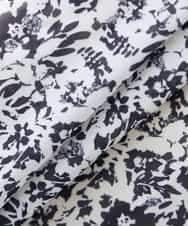 K3EHD15089 a.v.v Elmi(アー・ヴェ・ヴェ) 【低身長サイズ/洗える】フラワープリントギャザーノースリーブワンピース ネイビー