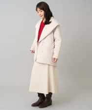 K3FBD15044 a.v.v Elmi(アー・ヴェ・ヴェ) 【低身長サイズ】プリーツライクVネックニット ブラック