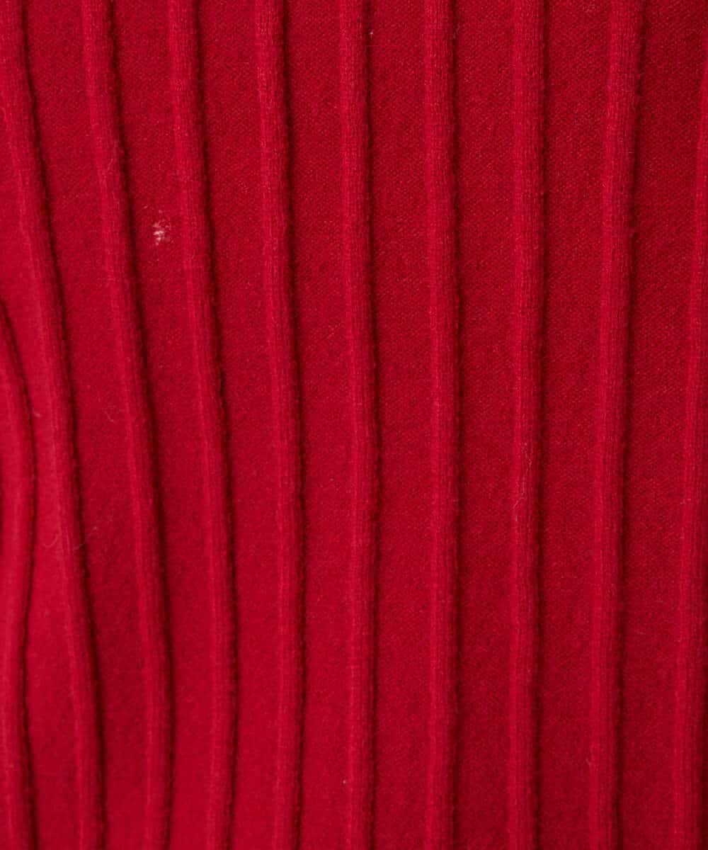 K3FBD15044 a.v.v Elmi(アー・ヴェ・ヴェ) 【低身長サイズ】プリーツライクVネックニット ブラック