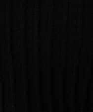 K3FBD15044 a.v.v Elmi(アー・ヴェ・ヴェ) 【低身長サイズ】プリーツライクVネックニット ブラック