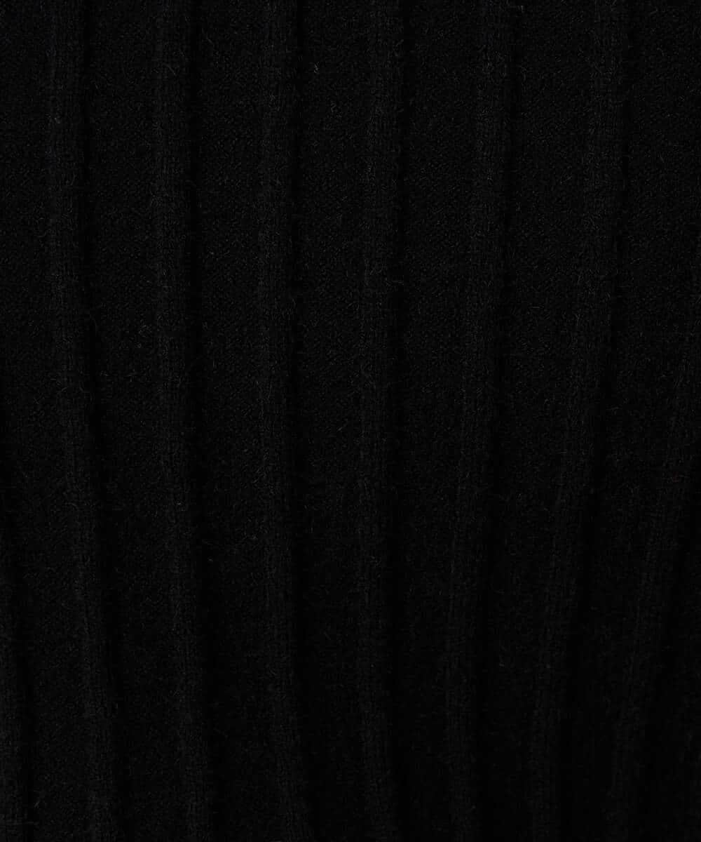 K3FBD15044 a.v.v Elmi(アー・ヴェ・ヴェ) 【低身長サイズ】プリーツライクVネックニット ブラック