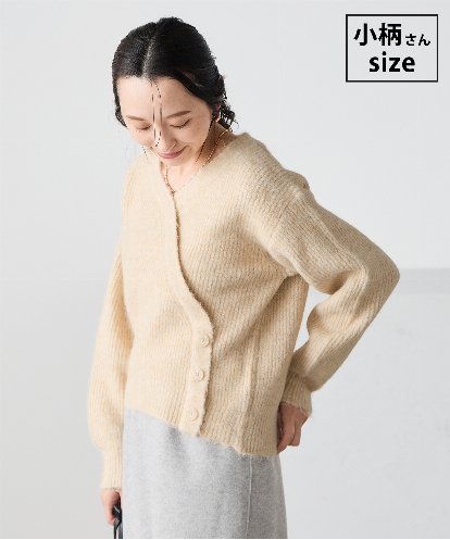 K3FBD23049 a.v.v Elmi 【低身長サイズ】カシュクールライクVネックニット