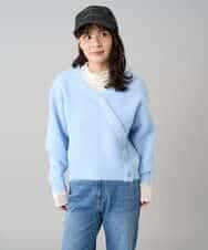 K3FBD23049 a.v.v Elmi(アー・ヴェ・ヴェ) 【低身長サイズ】カシュクールライクVネックニット ベージュ