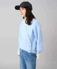 K3FBD23049 a.v.v Elmi(アー・ヴェ・ヴェ) 【低身長サイズ】カシュクールライクVネックニット ベージュ