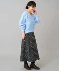 K3FBD23049 a.v.v Elmi(アー・ヴェ・ヴェ) 【低身長サイズ】カシュクールライクVネックニット ベージュ