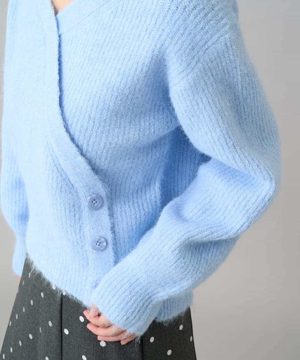 K3FBD23049 a.v.v Elmi(アー・ヴェ・ヴェ) 【低身長サイズ】カシュクールライクVネックニット ベージュ