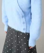 K3FBD23049 a.v.v Elmi(アー・ヴェ・ヴェ) 【低身長サイズ】カシュクールライクVネックニット ベージュ