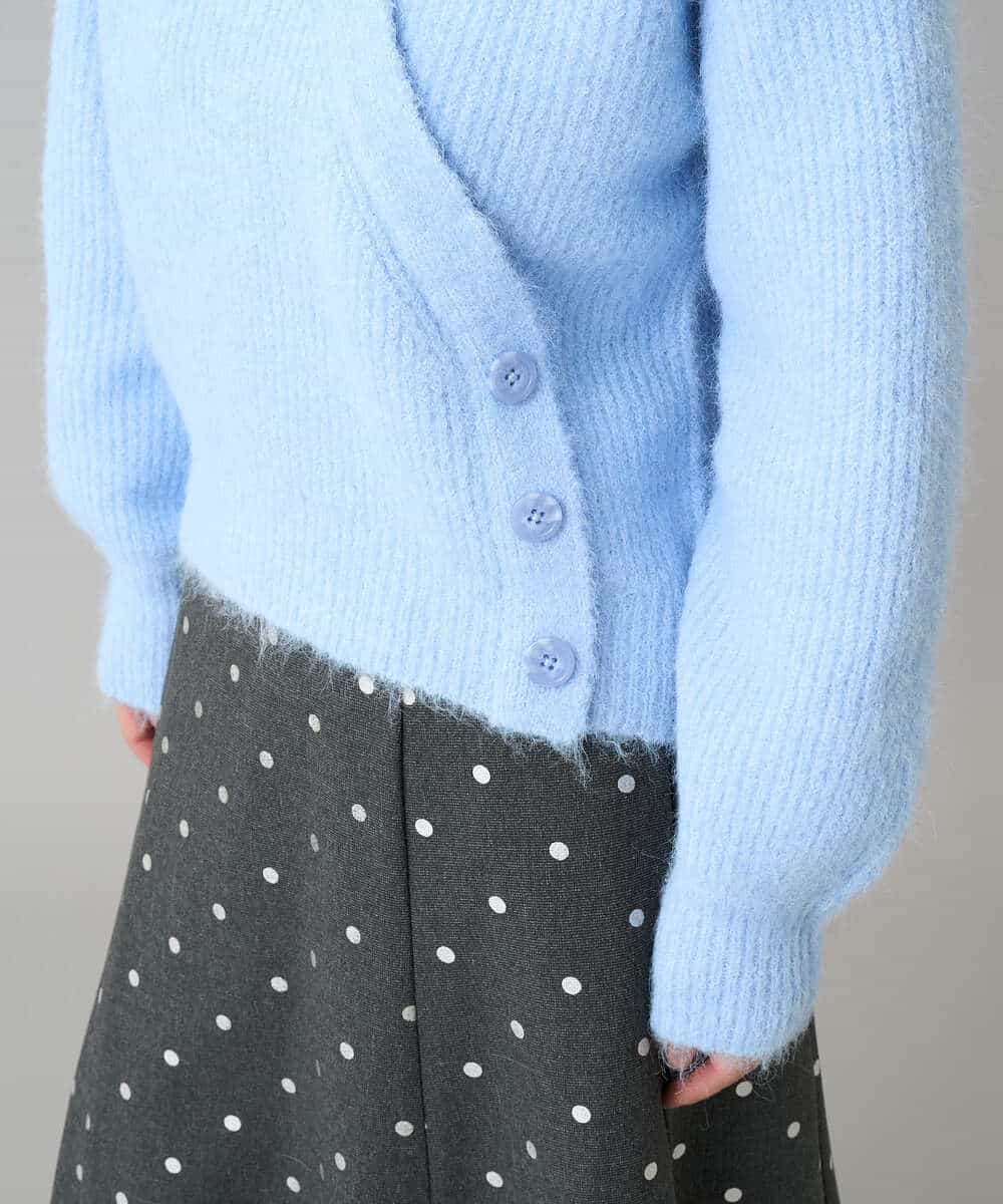 K3FBD23049 a.v.v Elmi(アー・ヴェ・ヴェ) 【低身長サイズ】カシュクールライクVネックニット ベージュ