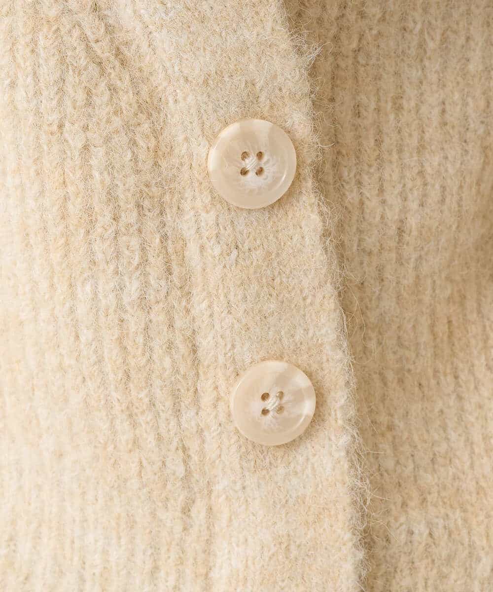 K3FBD23049 a.v.v Elmi(アー・ヴェ・ヴェ) 【低身長サイズ】カシュクールライクVネックニット ベージュ