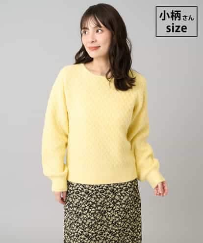 K3FBD25049 a.v.v Elmi 【低身長サイズ】ダイヤ柄ニットプルオーバー