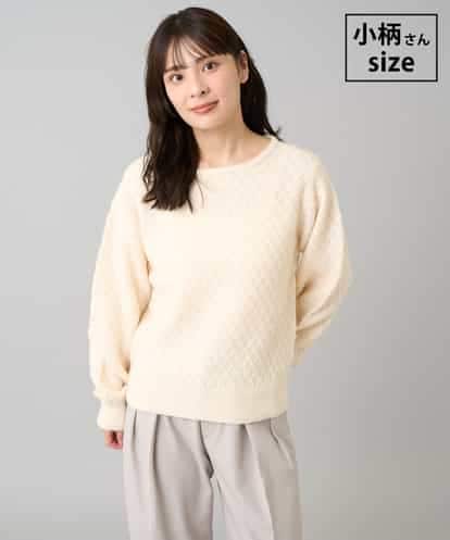 K3FBD25049 a.v.v Elmi 【低身長サイズ】ダイヤ柄ニットプルオーバー