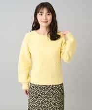 K3FBD25049 a.v.v Elmi(アー・ヴェ・ヴェ) 【低身長サイズ】ダイヤ柄ニットプルオーバー アイボリー