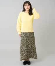 K3FBD25049 a.v.v Elmi(アー・ヴェ・ヴェ) 【低身長サイズ】ダイヤ柄ニットプルオーバー アイボリー