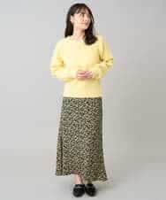 K3FBD25049 a.v.v Elmi(アー・ヴェ・ヴェ) 【低身長サイズ】ダイヤ柄ニットプルオーバー アイボリー