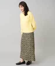 K3FBD25049 a.v.v Elmi(アー・ヴェ・ヴェ) 【低身長サイズ】ダイヤ柄ニットプルオーバー アイボリー