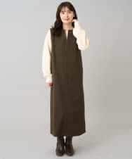 K3FBD25049 a.v.v Elmi(アー・ヴェ・ヴェ) 【低身長サイズ】ダイヤ柄ニットプルオーバー アイボリー