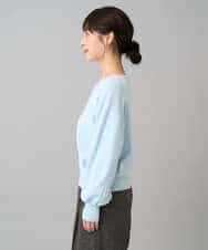 K3FBD27054 a.v.v Elmi(アー・ヴェ・ヴェ) 【低身長サイズ】フラワー刺繍ニットプルオーバー グレー