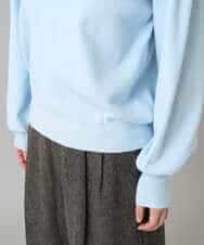 K3FBD27054 a.v.v Elmi(アー・ヴェ・ヴェ) 【低身長サイズ】フラワー刺繍ニットプルオーバー グレー