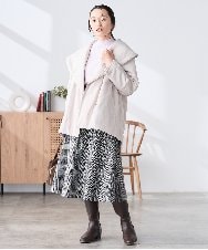 K3FBD28044 a.v.v Elmi(アー・ヴェ・ヴェ) 【低身長サイズ】プチハイネックショルダータックニット ブラック