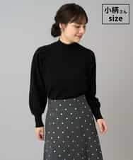 K3FBD28044 a.v.v Elmi(アー・ヴェ・ヴェ) 【低身長サイズ】プチハイネックショルダータックニット ブラック