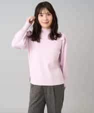 K3FBD28044 a.v.v Elmi(アー・ヴェ・ヴェ) 【低身長サイズ】プチハイネックショルダータックニット ブラック