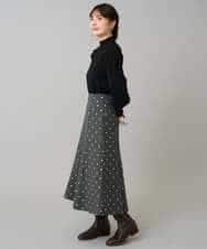 K3FBD28044 a.v.v Elmi(アー・ヴェ・ヴェ) 【低身長サイズ】プチハイネックショルダータックニット ブラック