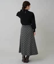 K3FBD28044 a.v.v Elmi(アー・ヴェ・ヴェ) 【低身長サイズ】プチハイネックショルダータックニット ブラック