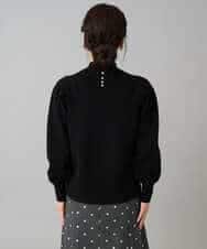 K3FBD28044 a.v.v Elmi(アー・ヴェ・ヴェ) 【低身長サイズ】プチハイネックショルダータックニット ブラック