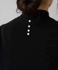 K3FBD28044 a.v.v Elmi(アー・ヴェ・ヴェ) 【低身長サイズ】プチハイネックショルダータックニット ブラック