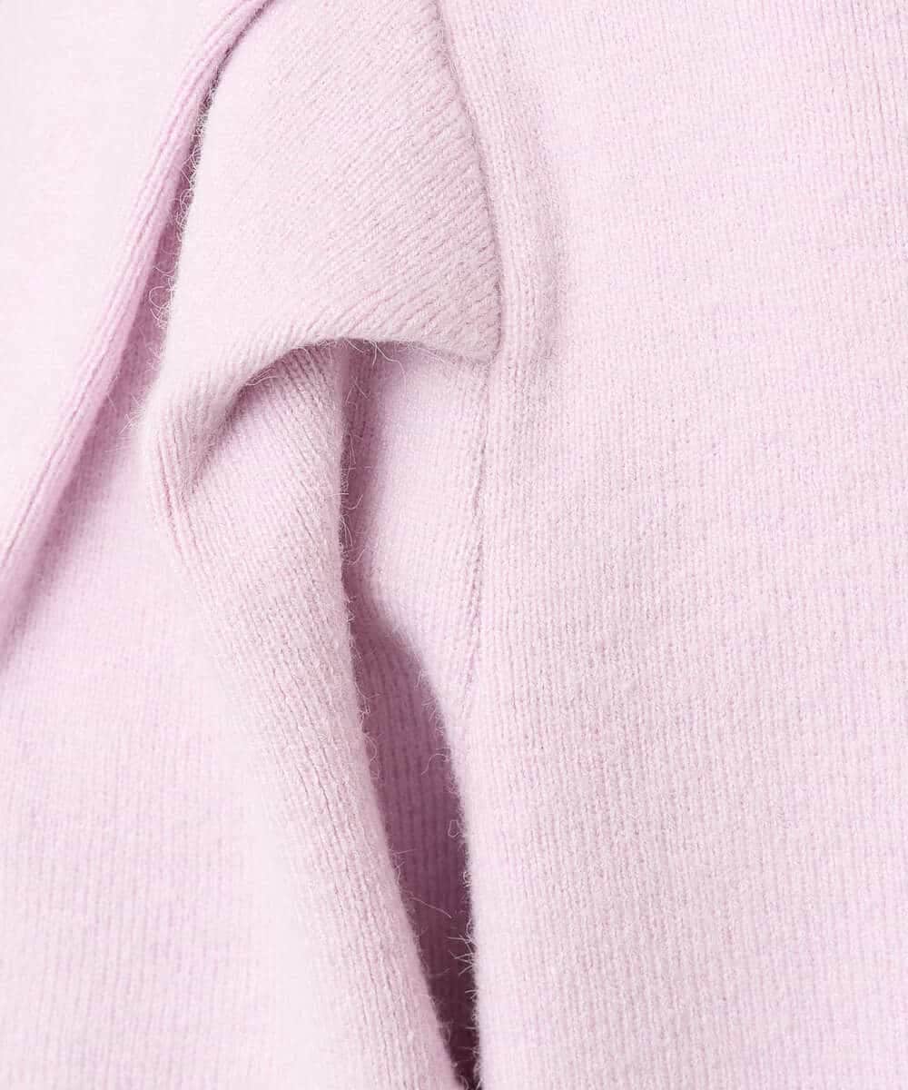 K3FBD28044 a.v.v Elmi(アー・ヴェ・ヴェ) 【低身長サイズ】プチハイネックショルダータックニット ブラック