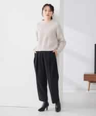 K3FBD33049 a.v.v Elmi(アー・ヴェ・ヴェ) 【低身長サイズ】モールヤーンニット モカベージュ