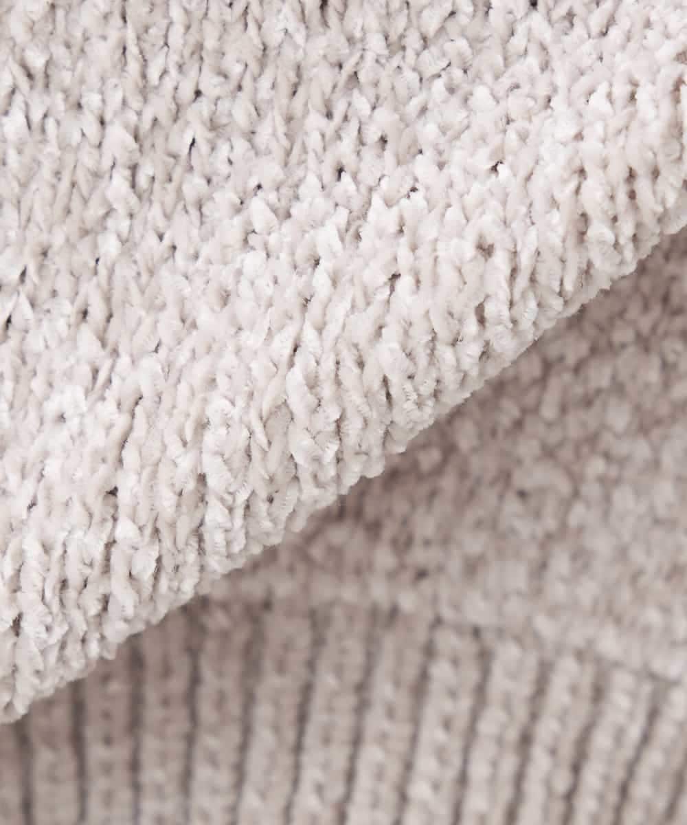 K3FBD33049 a.v.v Elmi(アー・ヴェ・ヴェ) 【低身長サイズ】モールヤーンニット モカベージュ