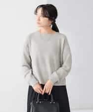 K3FBD35049 a.v.v Elmi(アー・ヴェ・ヴェ) 【低身長サイズ】スパンコールボーダーニット ピンク