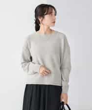 K3FBD35049 a.v.v Elmi(アー・ヴェ・ヴェ) 【低身長サイズ】スパンコールボーダーニット ピンク