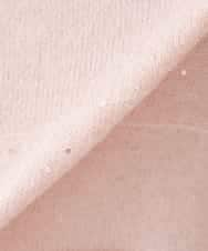 K3FBD35049 a.v.v Elmi(アー・ヴェ・ヴェ) 【低身長サイズ】スパンコールボーダーニット ピンク