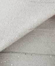 K3FBD35049 a.v.v Elmi(アー・ヴェ・ヴェ) 【低身長サイズ】スパンコールボーダーニット ピンク