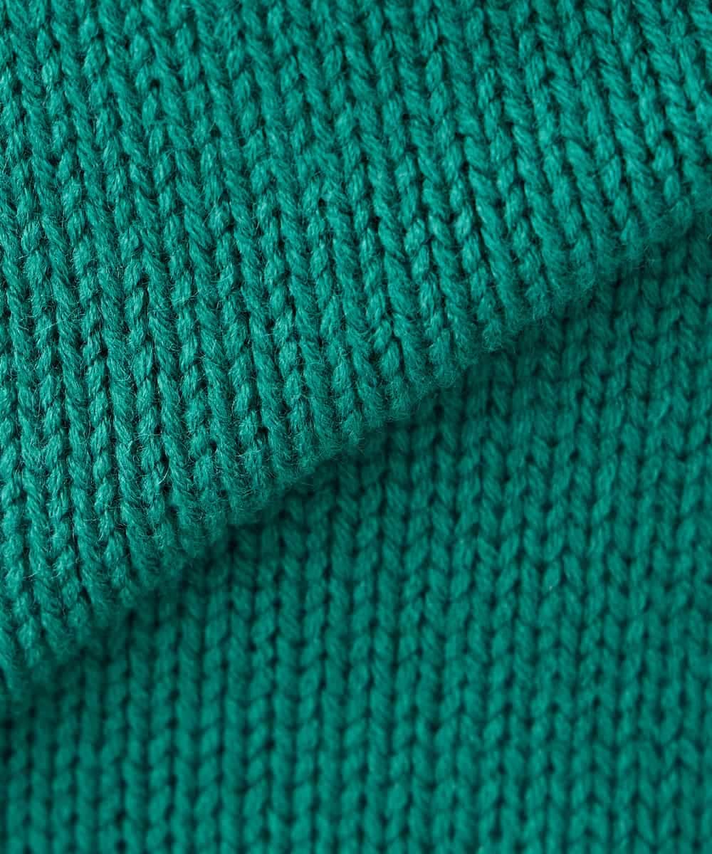 K3FBD36049 a.v.v Elmi(アー・ヴェ・ヴェ) 【低身長サイズ】ケーブル求心風ニット グリーン