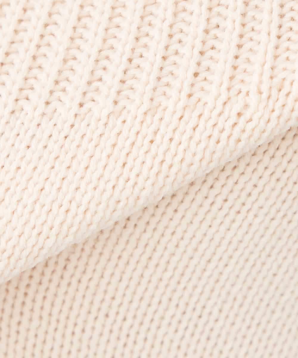 K3FBD36049 a.v.v Elmi(アー・ヴェ・ヴェ) 【低身長サイズ】ケーブル求心風ニット グリーン