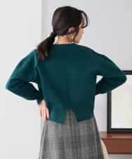 K3FBD42044 a.v.v Elmi(アー・ヴェ・ヴェ) 【低身長サイズ】クロップドスウェットライクニット ピンク