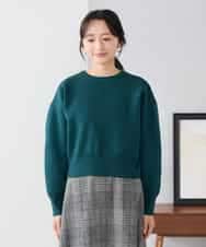 K3FBD42044 a.v.v Elmi(アー・ヴェ・ヴェ) 【低身長サイズ】クロップドスウェットライクニット ピンク