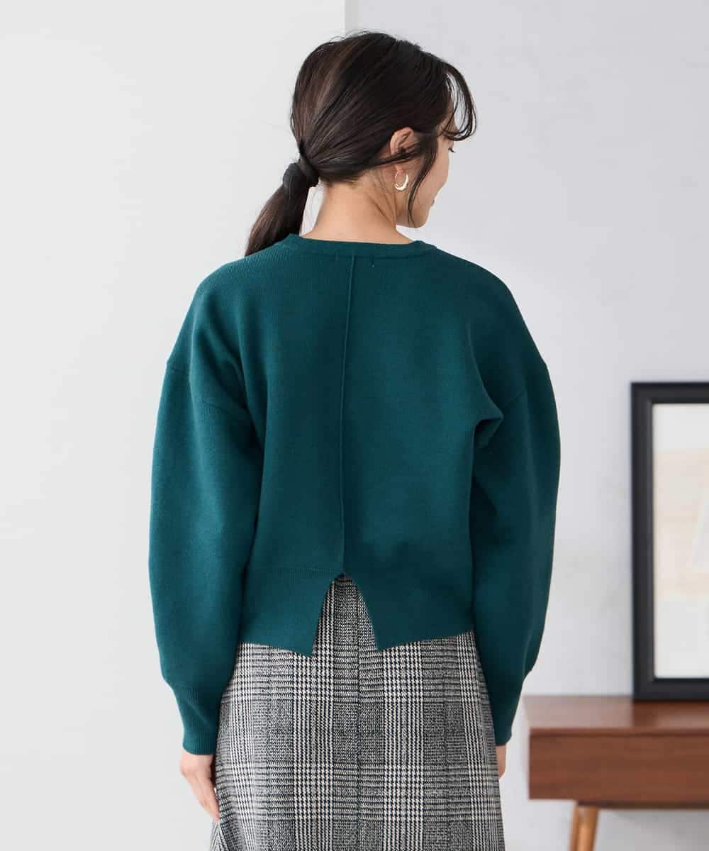 K3FBD42044 a.v.v Elmi(アー・ヴェ・ヴェ) 【低身長サイズ】クロップドスウェットライクニット ピンク