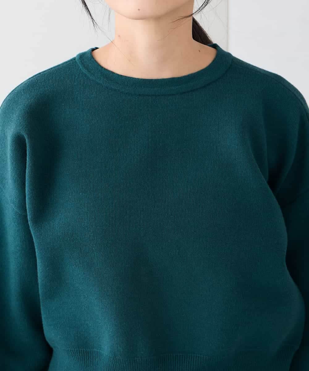 K3FBD42044 a.v.v Elmi(アー・ヴェ・ヴェ) 【低身長サイズ】クロップドスウェットライクニット ピンク