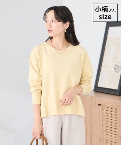 K3FBD66044 a.v.v Elmi 【低身長サイズ】サイドリブVネックニット