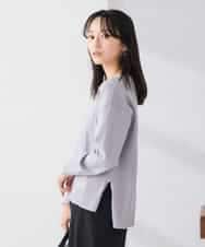 K3FBD66044 a.v.v Elmi(アー・ヴェ・ヴェ) 【低身長サイズ】サイドリブVネックニット オレンジ