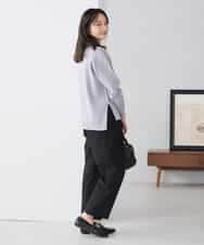 K3FBD66044 a.v.v Elmi(アー・ヴェ・ヴェ) 【低身長サイズ】サイドリブVネックニット オレンジ