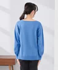 K3FBD66044 a.v.v Elmi(アー・ヴェ・ヴェ) 【低身長サイズ】サイドリブVネックニット オレンジ