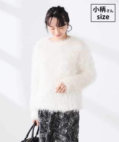 K3FDD04054  【低身長サイズ】ラメフェザーニット