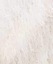 K3FDD04054 a.v.v Elmi(アー・ヴェ・ヴェ) 【低身長サイズ】ラメフェザーニット アイボリー