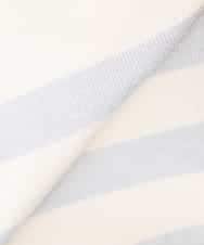 K3FDD07059 a.v.v Elmi(アー・ヴェ・ヴェ) 【低身長サイズ】ヘンリーネックボーダーニット アイボリー